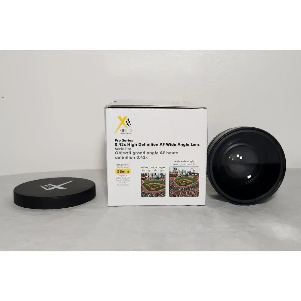 Xit Photo Pro Series 0.43x High Definition AF Wide Angle 58MM Lens Open Box